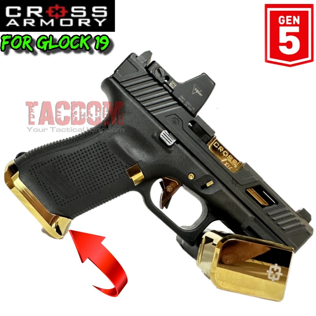 Cross Armory GOLD PLATED Enhanced Glock Gen 5 19 23 CNC Aluminum