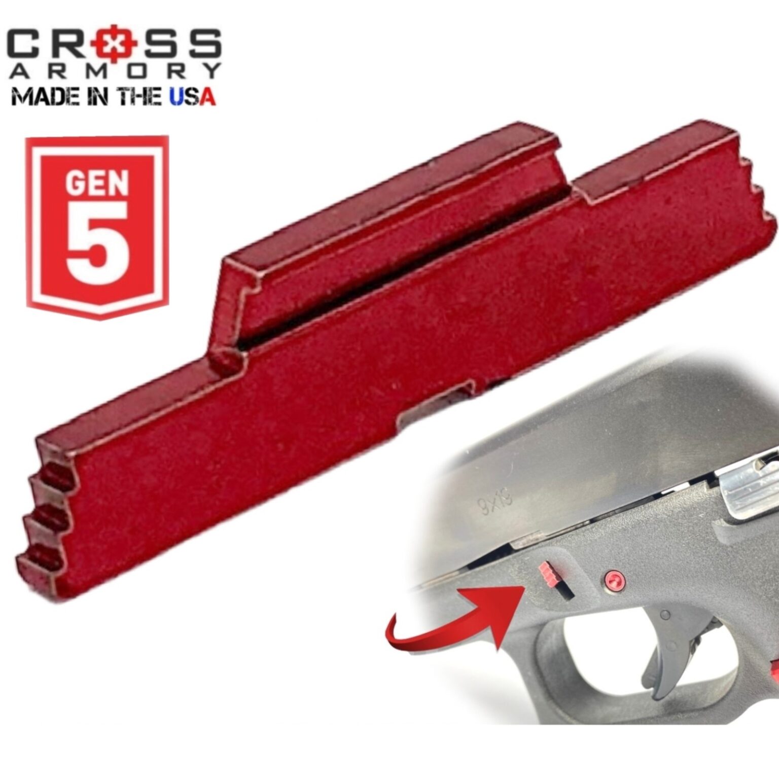 Cross Armory RED UPGRADE Performance Kit For GLOCK Gen 5 Extended Slide