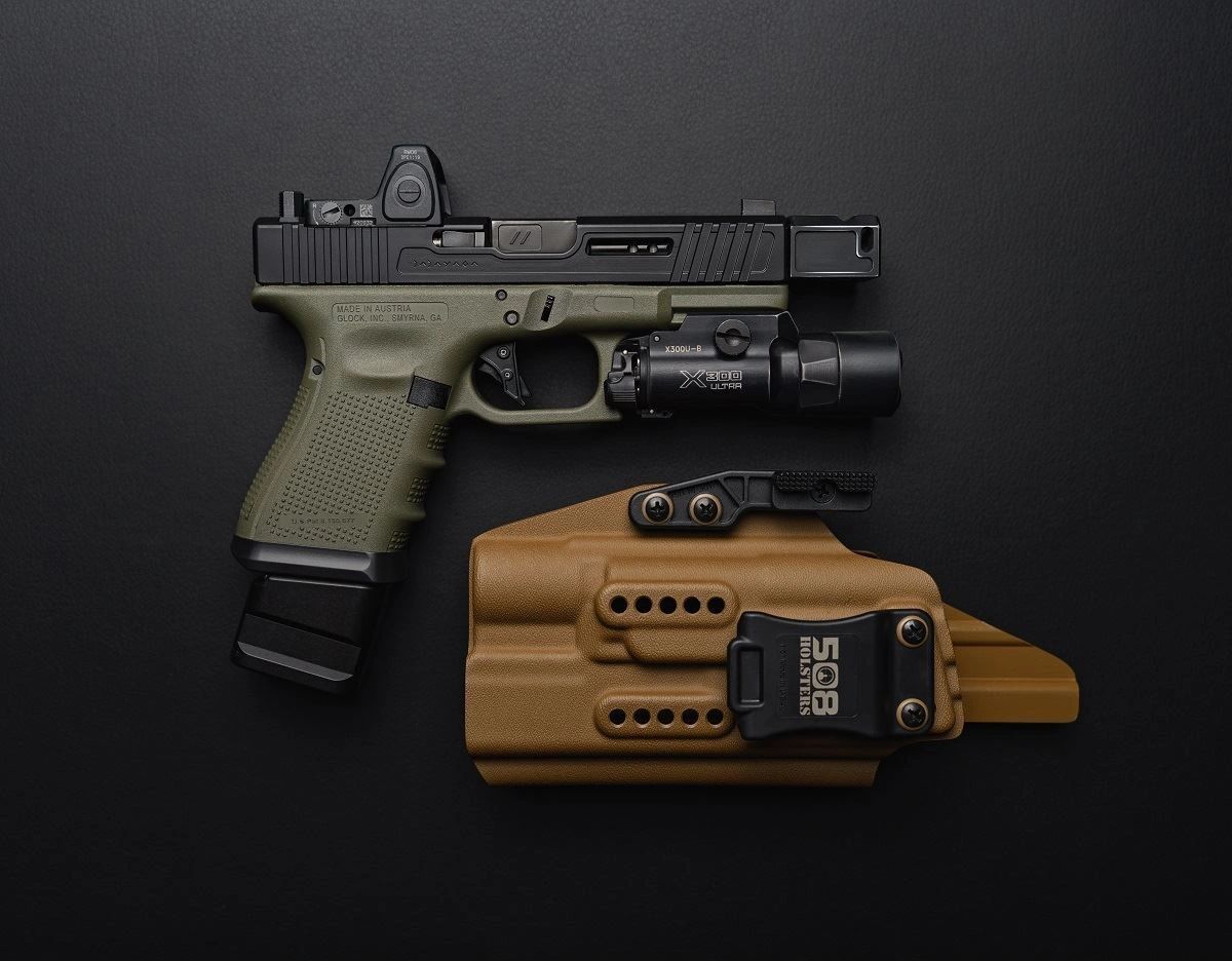 SHIELD ARMS for Glock 17 22 34 19X 45 Billet 6061 Aluminum Grip ...
