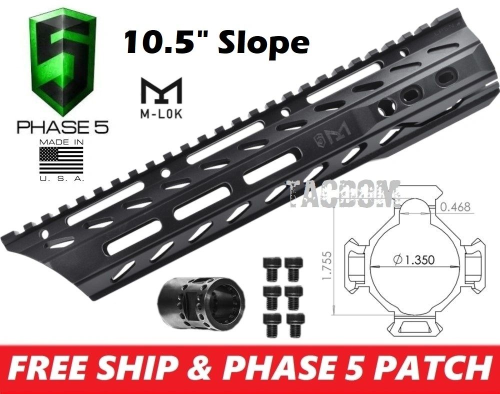 Phase 5 Tactical 10.5″ LO-PRO SLOPE NOSE (LPSN10.5 MLOK) FREE FLOAT ...