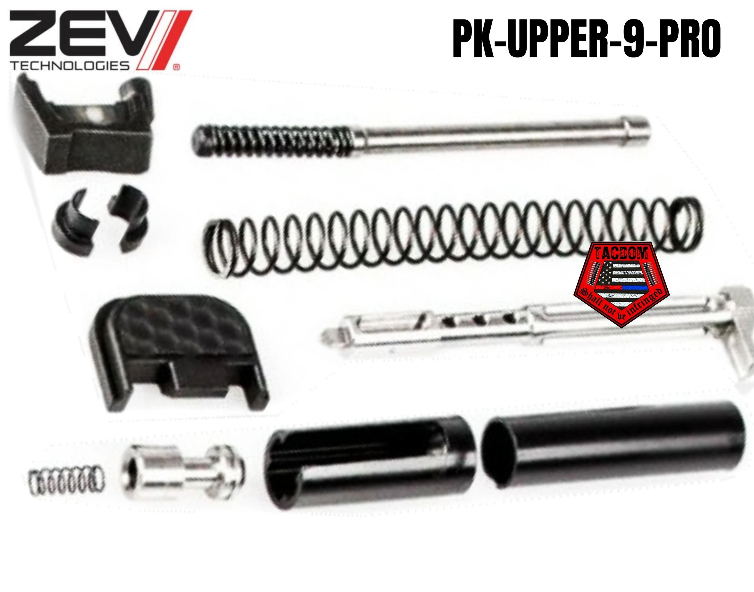 ZEV Technologies Glock Upper Slide Parts Kit PRO 9mm PKUPPER9PRO 17