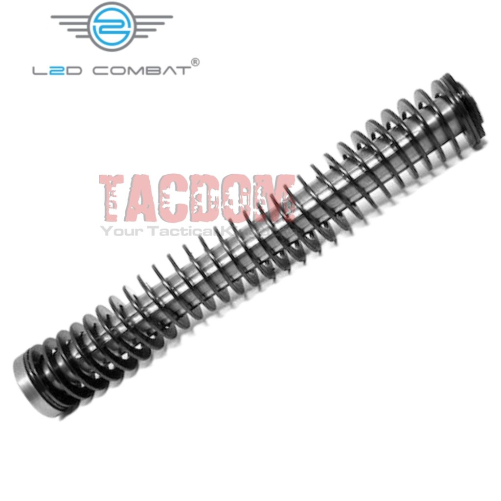 L2d Combat Fluted Guide Rod Assembly V2 For Glock 19 Gen 3 18lb Spring Stainless Steel Tacdom