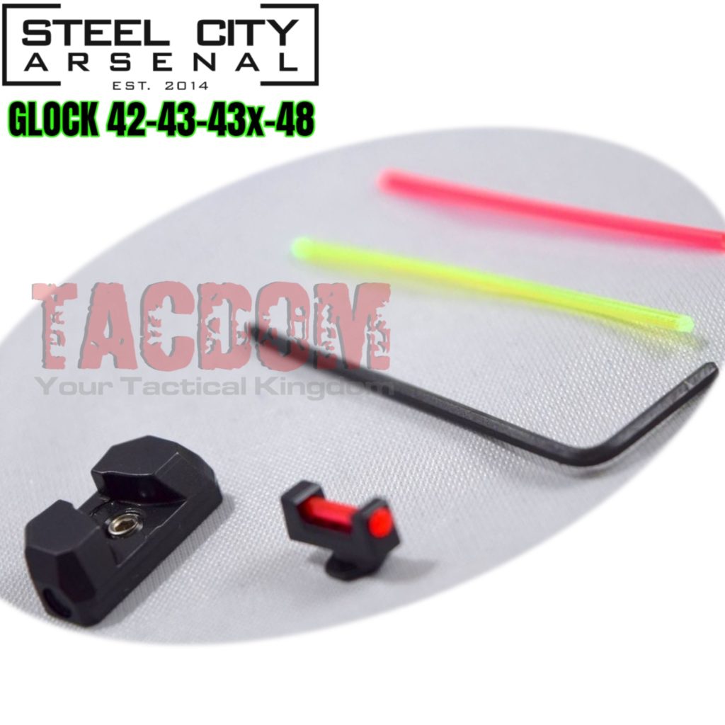 Steel City Arsenal Fiber Optic Low Pro Sights For Glock X Low Profile Tacdom