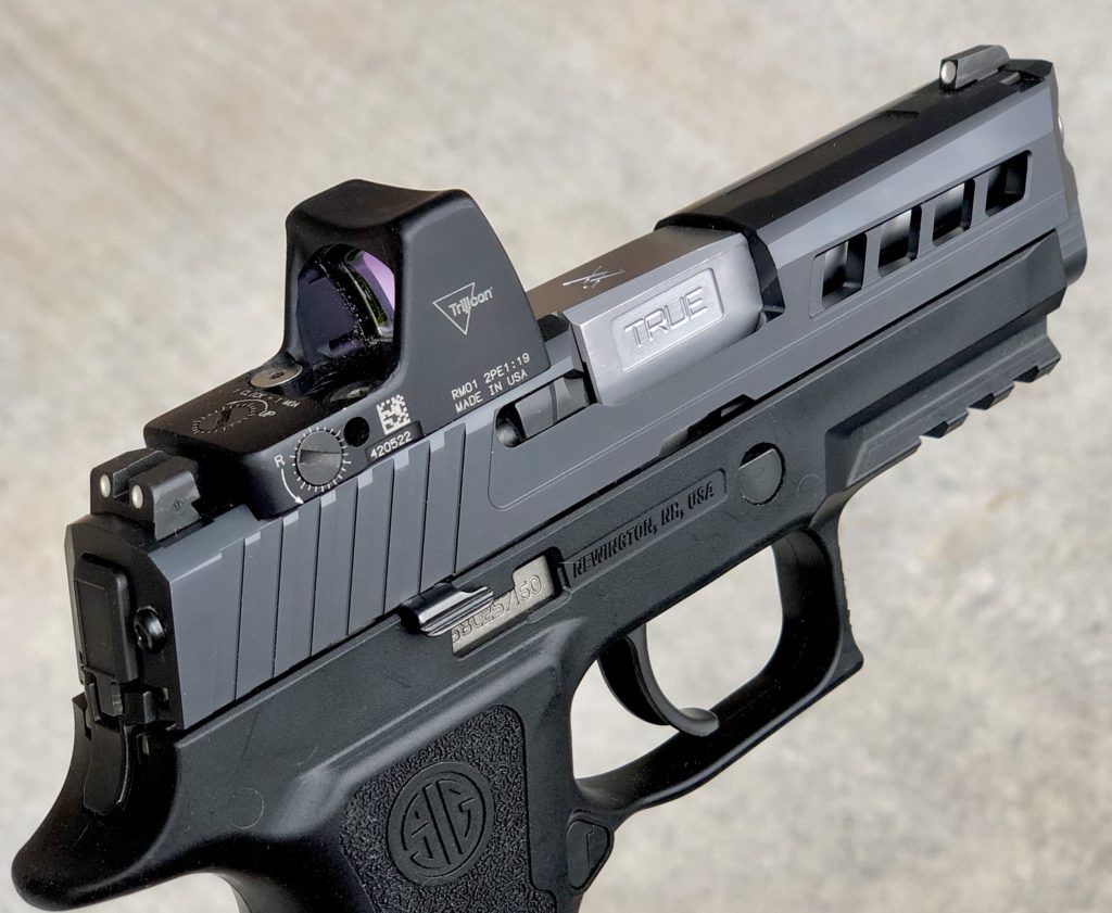 TRUE PRECISION Stealth Grey Gray AXIOM SLIDE for Sig P320C M18 RMR