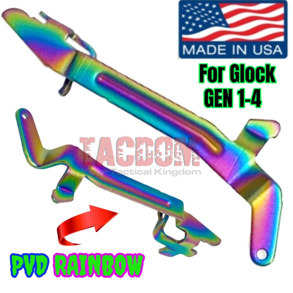 USA MADE PVD Rainbow Chameleon Coat Trigger Bar for Glock Gen 1-4 – TACDOM