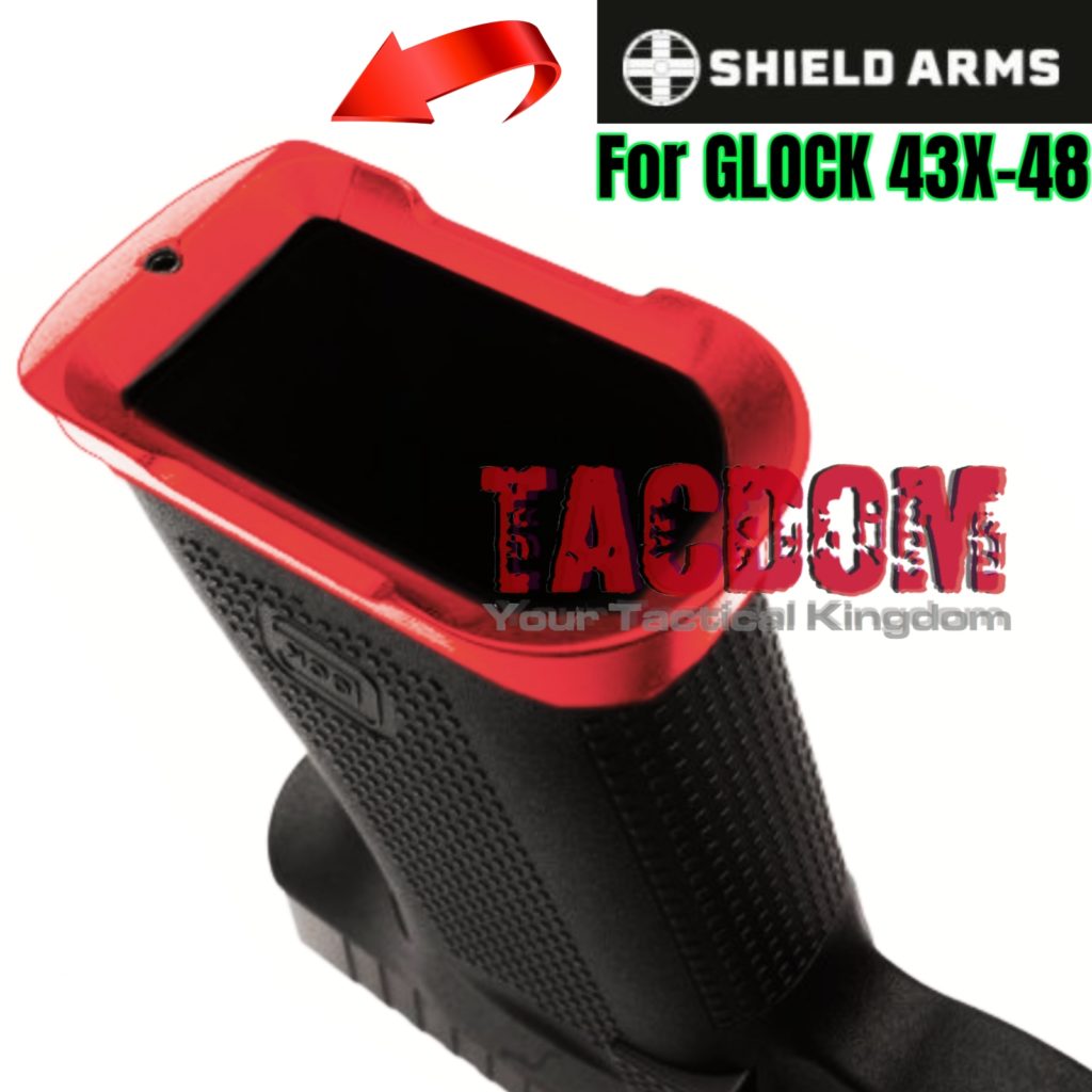 SHIELD ARMS Billet Aluminum RED Magwell for Glock 43X & 48 – Made for ...