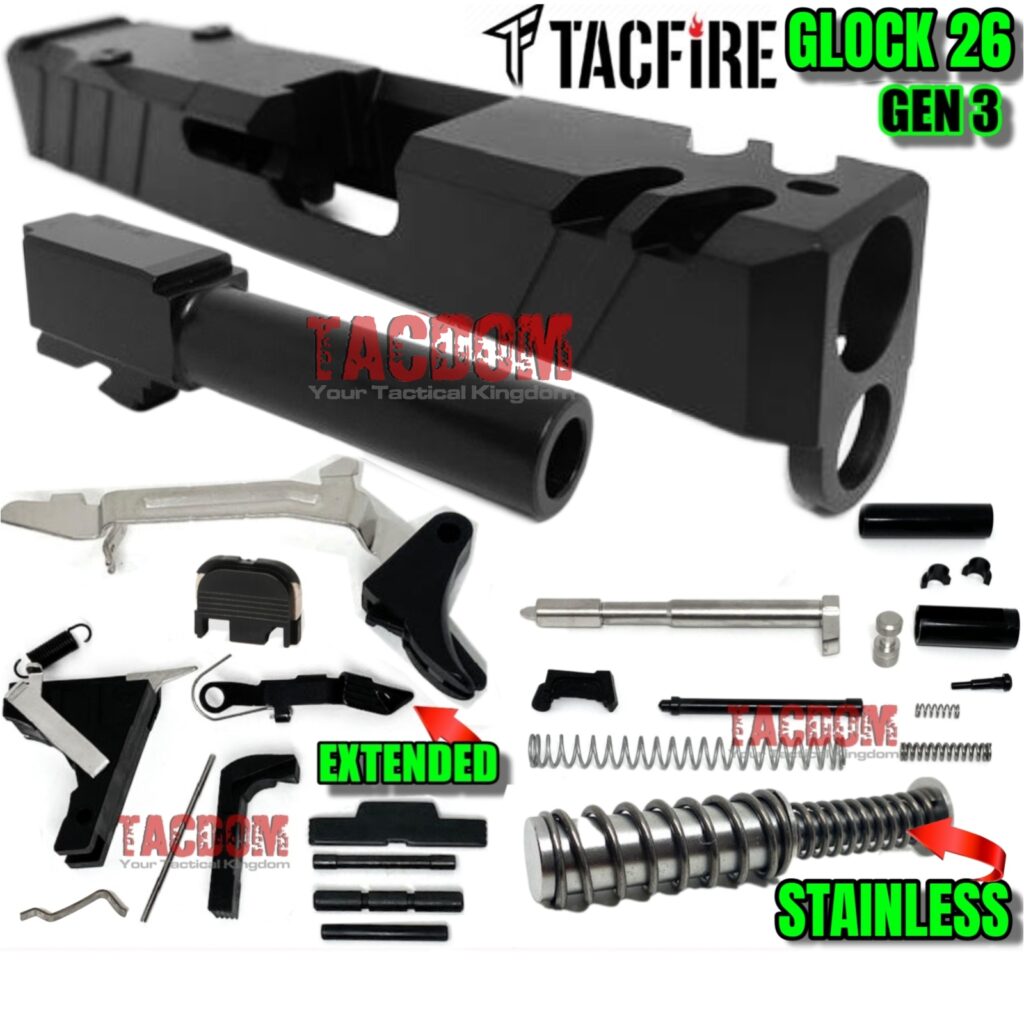 SHIELD ARMS for CZ CZP10C P07 Billet BLACK Aluminum Grip Extension ...