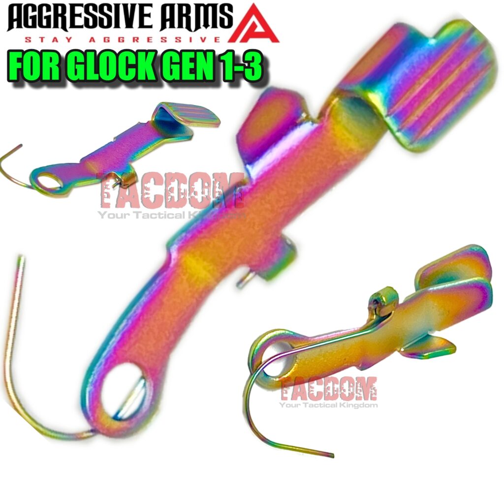 AGGRESSIVE ARMS RAINBOW CHAMELEON PVD LOWER PARTS KIT LESS TRIGGER- for