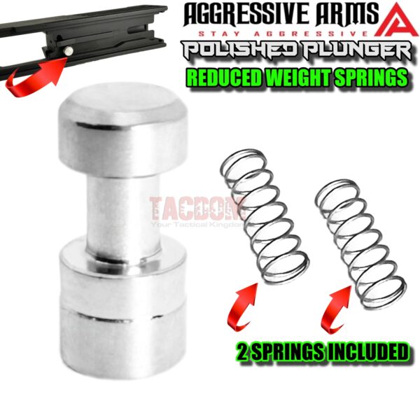 AGGRESSIVE ARMS POLISHED FIRING PIN SAFETY PLUNGER + REDUCED WEIGHT SPRINGS FOR GLOCK
